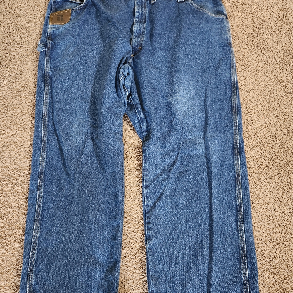 Wrangler Riggs Workwear Jeans Mens Size 50x30 Relaxed Fit Comfort Work